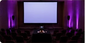 Projector and screen setup